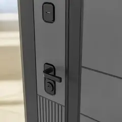 Входная металлическая дверь Лабиринт Evolab (Эволаб) Velluto Oscuro 13 Графит софт (темно-серый матовый, без текстуры)