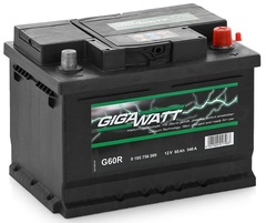 GIGAWATT 6CT- 60 аккумулятор