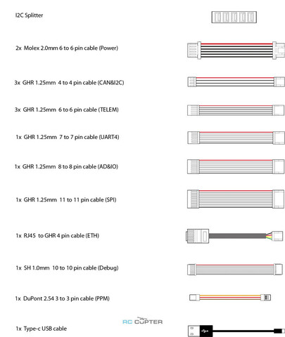 Комплект проводов для Pixhawk 6X Holybro mini