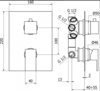 Cezares CZR-VDIM5-01-Cr CZR-VDIM5-01-Cr Встраиваемый однорычажный смеситель для душа с 5-и позиционным переключателем, исполнение хром
