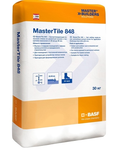 Стяжка Basf MasterTile 848, 30 кг