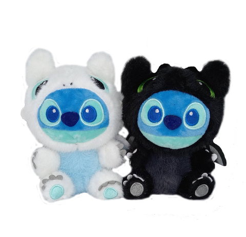 Игрушка-брелок Стич в костюме Беззубика
