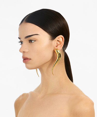 Серьги Nail Twist Gold