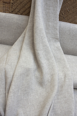 Лен с вискозой, цвет - натуральный меланж