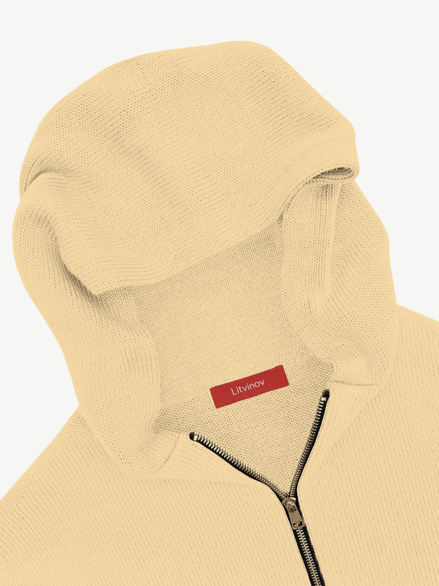 Толстовка на замке из экохлопка