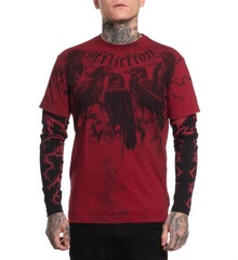 Лонгслив Affliction CROWS L/S 2FER