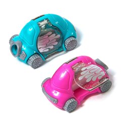 
          Точилка пластиковая Yalong "Машинка", 1 отверстие, с контейнером, цвет ассорти, картонная упаковка