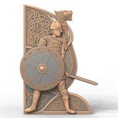 Силиконовые молды Воин малый левый и правый. Набор 2 шт