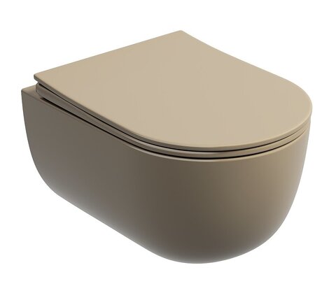 Ceramica Nova Modena CN6063MC Унитаз подвесной, цвет: бежевый