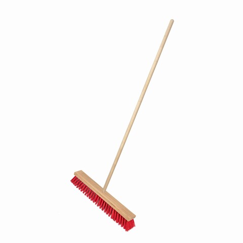 60-2-005 Щетка тротуарная деревянная 500х65мм в сборе с черенком 1200мм, резьбовое соед. Россия