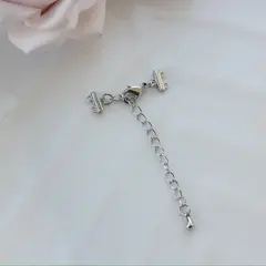 Замочек карабин с коннектором 10*5 мм для многорядных колье, 2 нити, родий, З067