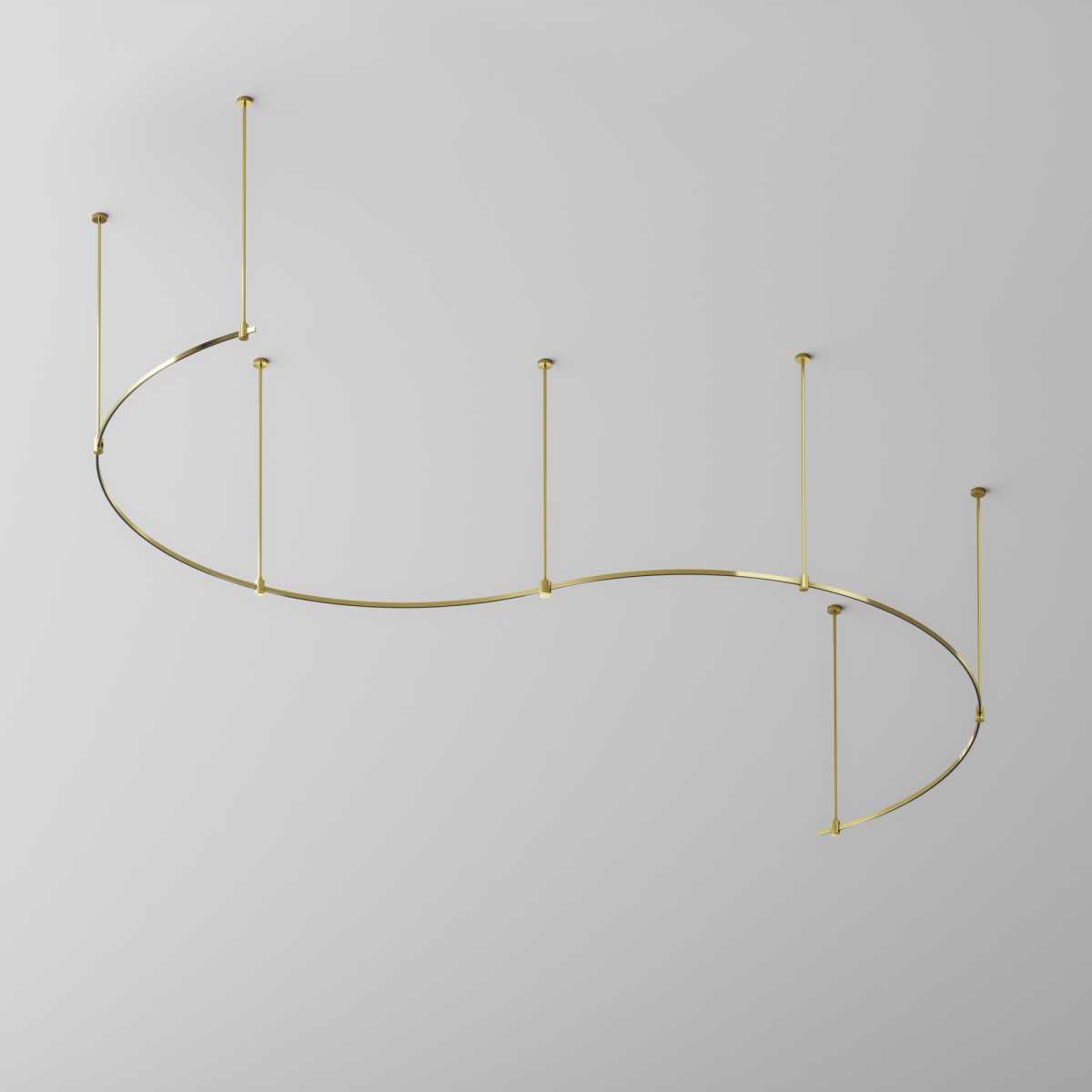 Шинопровод круглый из полукругов 1800мм Maytoni Technical FLARITY Busbar trunkings Flarity TRX154-2SR-D1800-BS