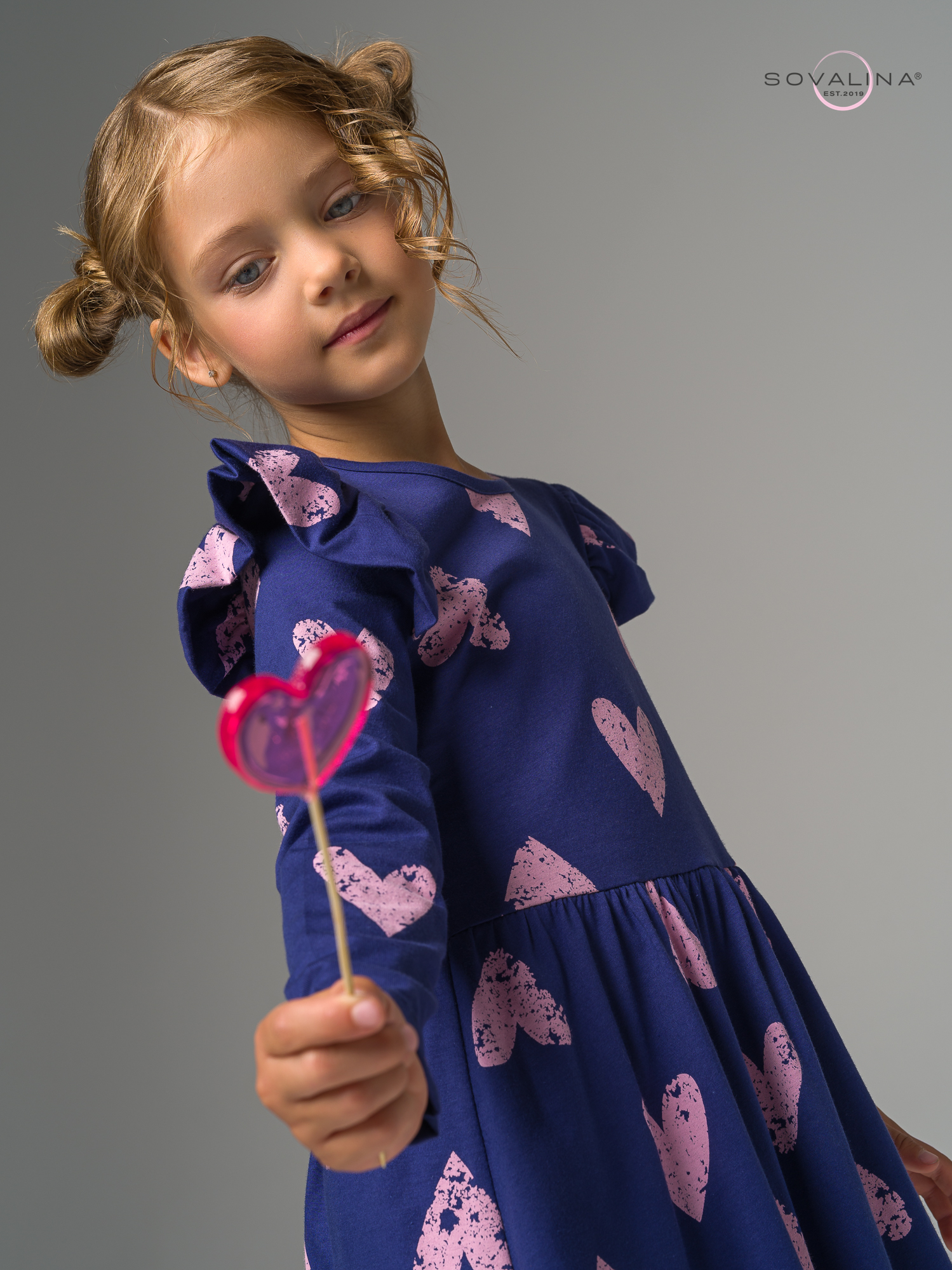 Платье Фея черничный смузи