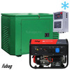 Бензиновый генератор в зимнем кожухе с блоком АВР Fubag BS 9000 A ES/1200SCW RAL 6005 — фото 1