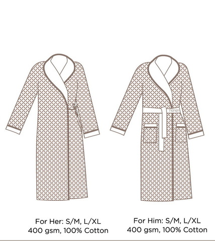 Халат женский Hamam Tosya коричневый