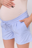 Шорты для беременных 13857 голубой