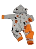 Трикотажный комбинезон и носочки - Оранжевый. Одежда для кукол, пупсов и мягких игрушек.