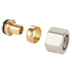 Евроконус обжимной для PEX и МП-труб 16х2,0-1/2'', без резинового кольца на штуцере MVI MC.410.04