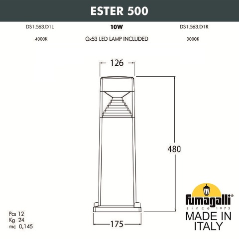 Ландшафтный светильник Fumagalli ESTER DS1.563.000.WXD1L