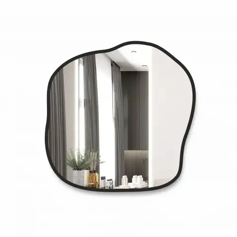 Зеркало Д-063 (700*700 мм) с чёрной окантовкой (УФ-печать)