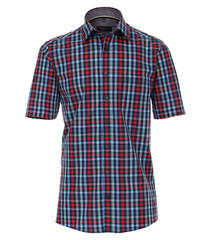 Рубашка Casamoda Comfort Fit 993133300-100 в клетку, короткий рукав
