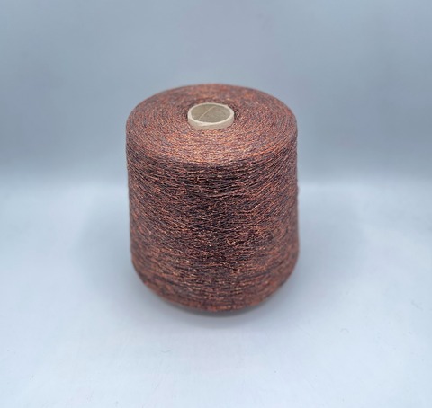 Industria Italiana (пр.Италия),art- Frizzante 3500 м/100гр, 70%Вискоза, 15%Металлик(Люрекс), 15%Полиамид, цвет-Медный тауп(7201). арт-35915