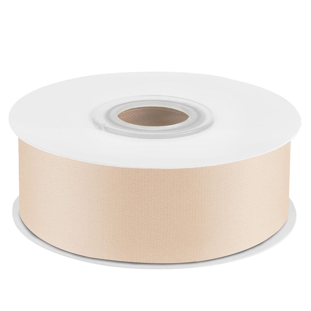 Лента Атласная (2,5см*22,85м) Светлое золото.