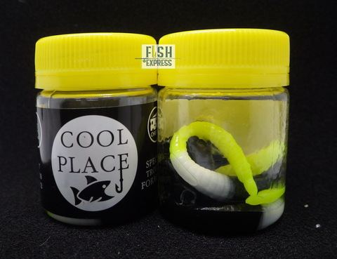 Форелевая силиконовая приманка COOL PLACE( BOMBER) 3-х цвет ЧЕРНО-БЕЛО-ЖЁЛТЫЙ 7шт СЫР продажа от 2 шт.