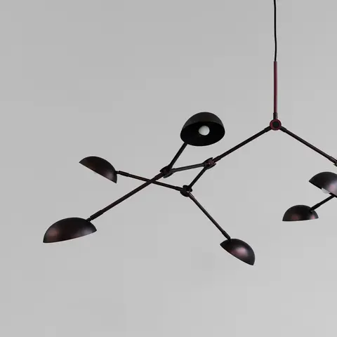 Люстра 101 Copenhagen Drop Chandelier, Burned Black (5m), черный