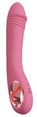 Розовый тонкий вибратор для точки G Slim G-Spot Rose - 21,4 см.