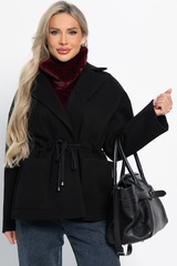 Пальто-пиджак (черный) Б15084-7М LT Collection