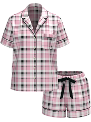 ФЛАНЕЛЕВАЯ ПИЖАМА С ШОРТАМИ