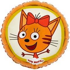 Шар воздушный "Три кота Карамелька"