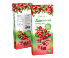 Мармелад 200 г Клюквенный в сахарной пудре СЛАДАРТ.