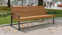 Скамья "Глория" со спинкой SK00039