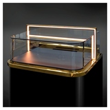 Витрина холодильная встраиваемая Finist Glassier Luxury Gold Slide GLGs-10/7/3