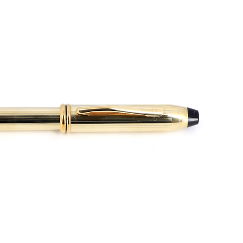 Ручка-роллер Cross Townsend, 10 Karat Rolled Gold (705)