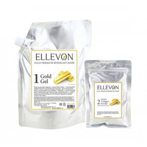 ELLEVON Премиум альгинатная маска с золотом | MASK GOLD PREMIUM