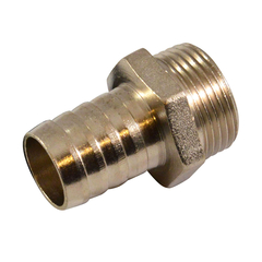 Штуцер латунный для шланга СТМ с наружной резьбой 1", 25 мм