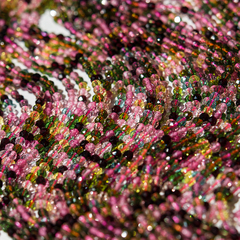 Розовая турмалиновая шпинель синтетическая, 3мм, шар, микроогранка