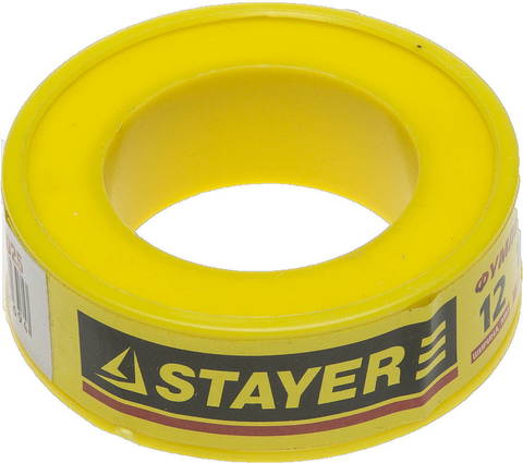 STAYER 0,075 мм х 12 мм х10 м, 0,25 г/см3, Фумлента (12360-12-025)