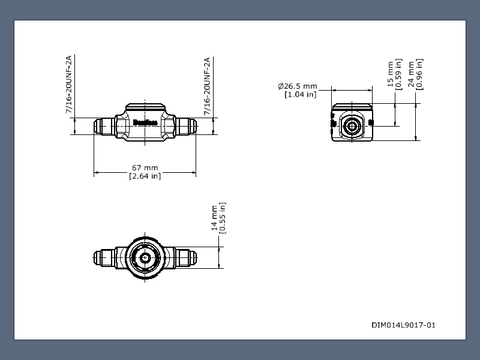 Danfoss 014L0007 Смотровое стекло SGP 6 I