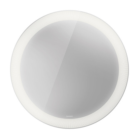 Duravit Happy D.2 Plus Зеркало круглое d700 мм, декор: radial, LED 3500, 31w, сенсор, регулировка яркости, приглушение света + выключатель HP7480S0000