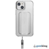 Uniq HYBRID HELDRO Mount + Band for iPhone 13 Matte Clear