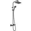 Hansgrohe Vernis Shape Showerpipe 240 1jet 26427670 Душевая система с термостатом (черный матовый)