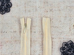 Молния потайная, L 50 см, сливочный