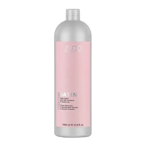 Сатин-Бальзам с протеинами шелка и маслом хлопка серии "Luxe Care", 1000 мл