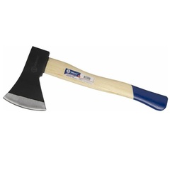 Топор плотницкий КОБАЛЬТ серия ПРОФИ 800г кованный, деревянное топорище, полукруглое лезвие