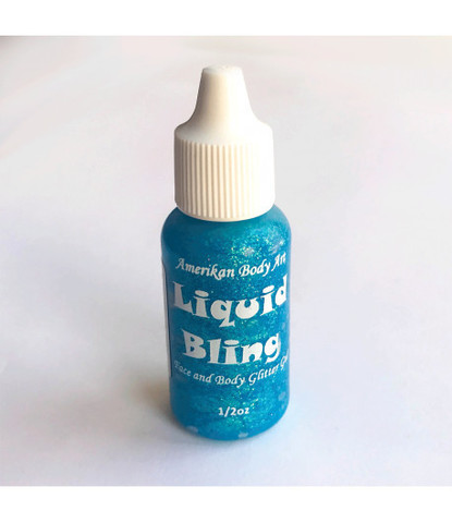 Блестки-линер Liquid bling голубые Glacier Blue 15 ml