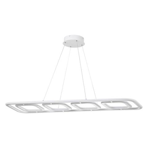 359184 OVER NT23 000 белый Светильник подвесной диммируемый, в комплекте пульт ДУ IP20 LED 4000К 175W 220V ONDO